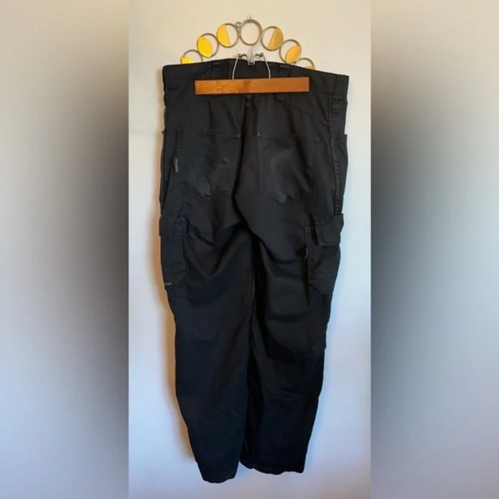 Helly Hansen Work Wear Pants Mens Size W34 X L32 Black Paint Staining Cargo Pant - Picture 8 of 16